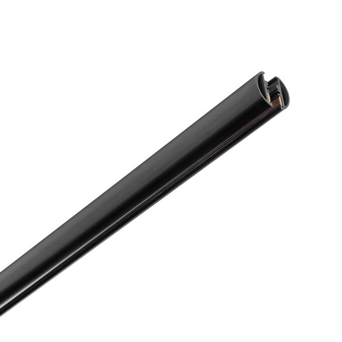 LIGHTSTAR 506427 Трек 24V двухконтактный однофазный круглый тип D LINEA 2м ЧЕРНЫЙ