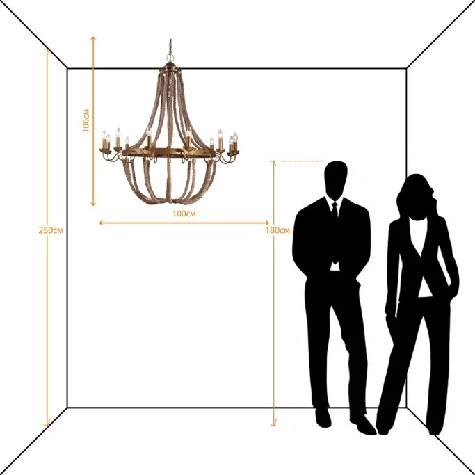 Люстра ARTE AMACA A8957LM-12BZ