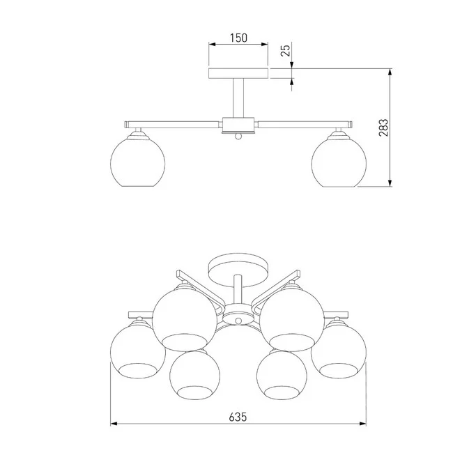 Люстра EUROSVET Blasco 30145/6