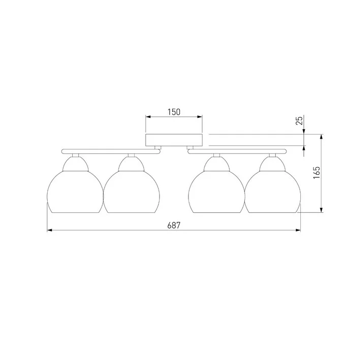 Люстра EUROSVET Alba 30144/6