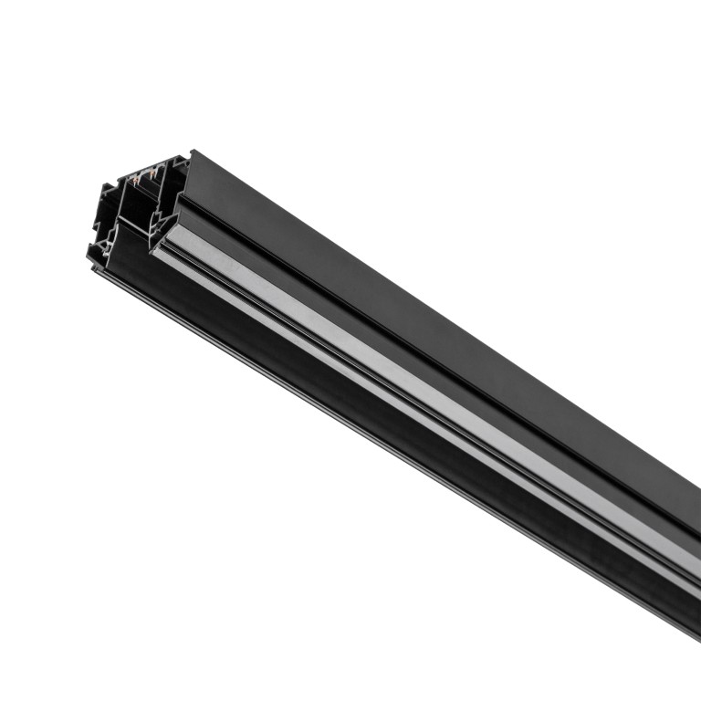 LIGHTSTAR 505437 Трек встраиваемый под гарпун 3м TETA PRO ЧЕРНЫЙ  в нат ПВХ пот (Резинки 2 шт в комп