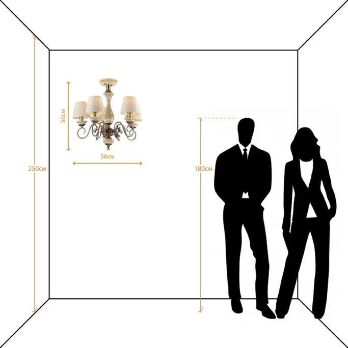 Люстра ARTE IVORY A9070PL-5AB