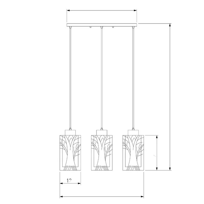Подвес ЕВРОСВЕТ Сантос 50001/3