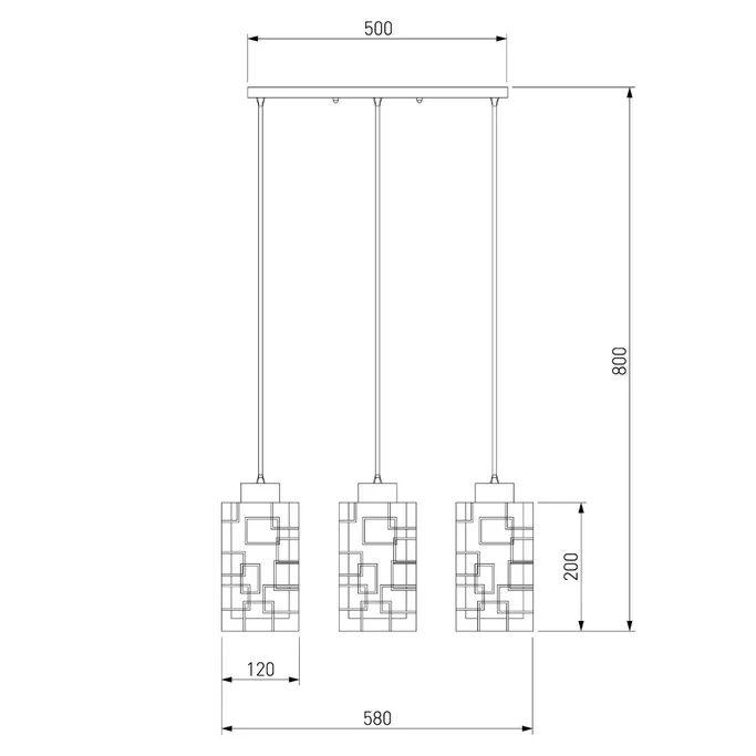Подвес ЕВРОСВЕТ Стелла 50002/3