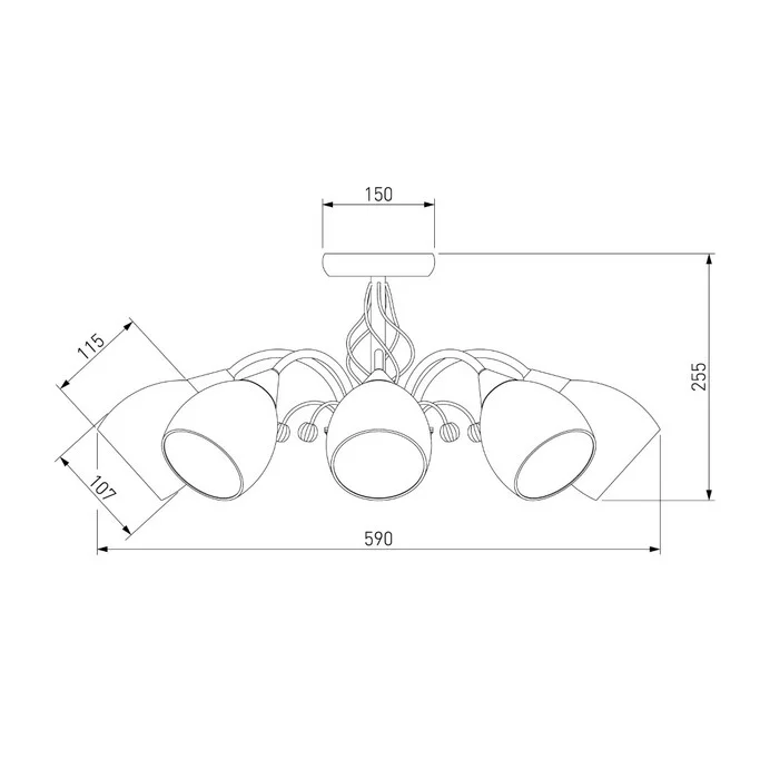 Люстра ЕВРОСВЕТ Габриэлла 30026/8