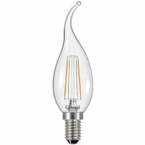 General свеча на ветру E14 8W 4500K 4K 35x118 филамент (нитевидная), прозр. 649987