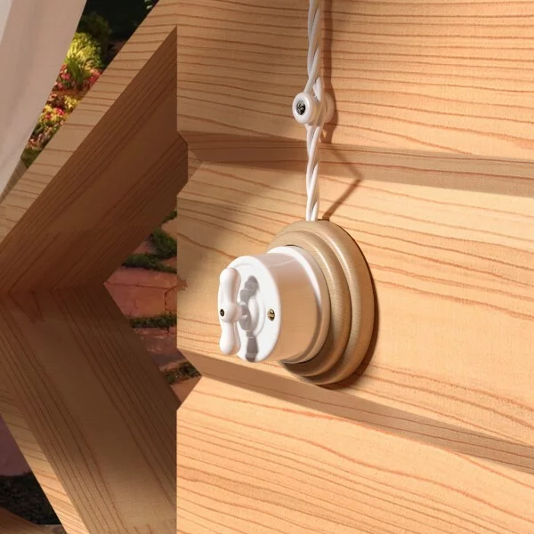 Werkel W6453201  Ретро кабель витой 3х1,5 (белый) 20 м Цена указана за 1 м