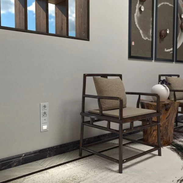 Werkel W0041105  Рамка на 4 поста Favorit (белый матовый,стекло)