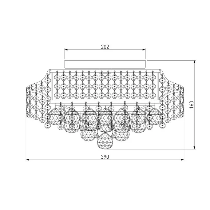 Люстра ЕВРОСВЕТ Шарм 16017/6
