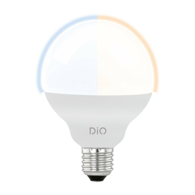 EGLO 11811 Светодиод. лампа G95 СCT с изм. тем-ры цвета с пультом ДУ, 12W(E27), пластик, опаловое ст