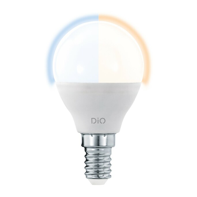 EGLO 11805 Светодиод. лампа P45 СCT с изм. тем-ры цвета c пультом ДУ, 5W(E14), пластик, опаловое сте