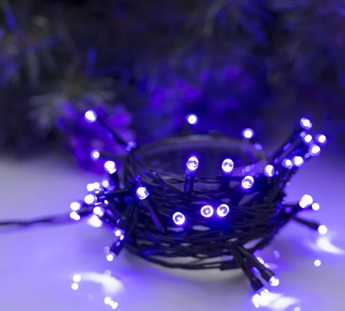 Гирлянда НИТЬ, 5 м, Н.Т. LED-50-220V, 8 режимов, ФИОЛЕТ 3556767