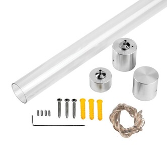 LIGHTSTAR 442892 Комплект вертикального крепежа одиночный PROFILED к профилю 4428хх (D28)