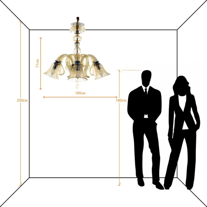 Люстра ARTE CLEOPATRA A8026LM-6CC