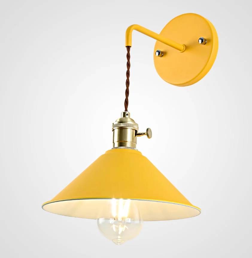 Бра С Подвесным Плафоном Braid Wall Yellow By Imperiumloft
