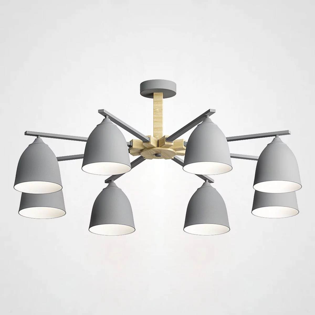 Потолочная Люстра Noa 8 Gray By Imperiumloft By Imperiumloft