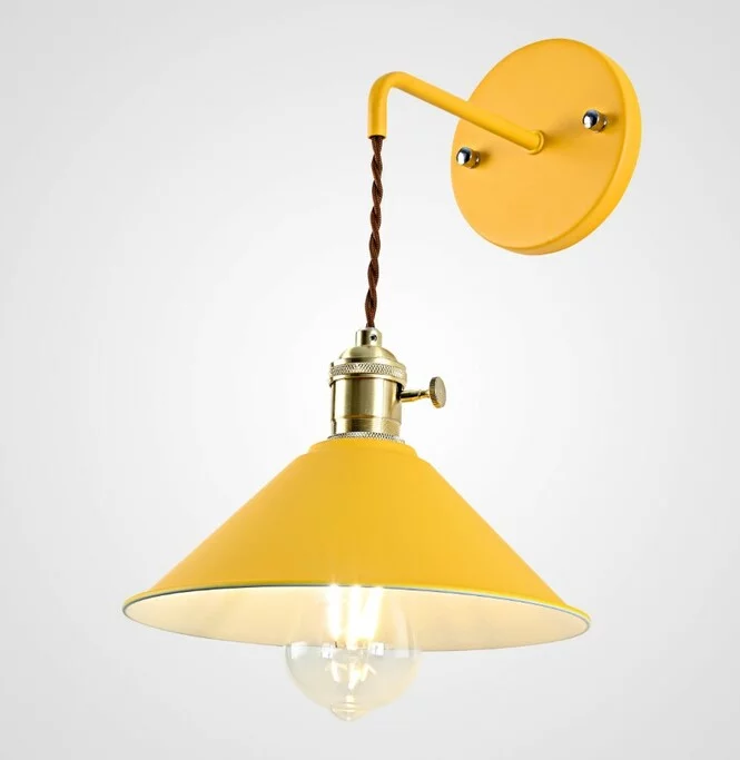 Бра С Подвесным Плафоном Braid Wall Yellow By Imperiumloft