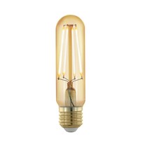EGLO Лампа светодиодная филаментная диммируемая T32, 4W (E27), 1700K, 320lm, золотая