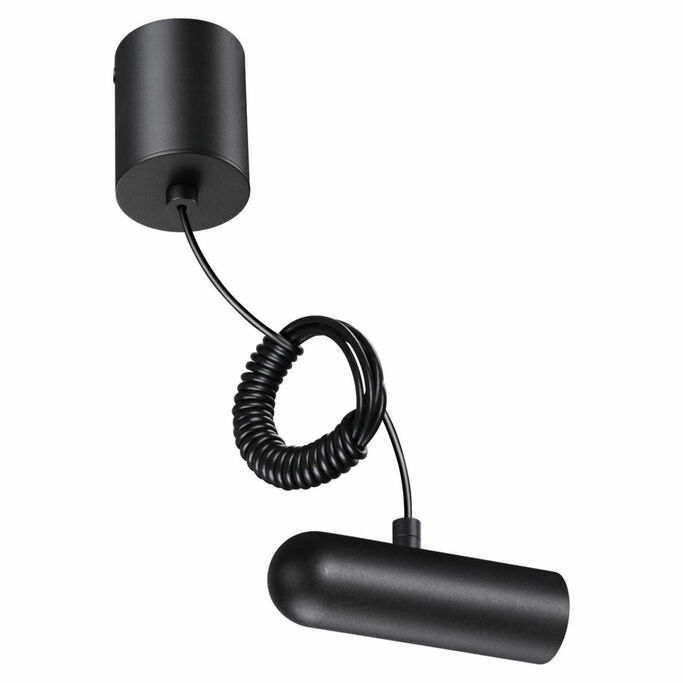 NOVOTECH 359385 KONST NT24 черный База накладная для ввода питания с заглушкой и проводом-подвесом (