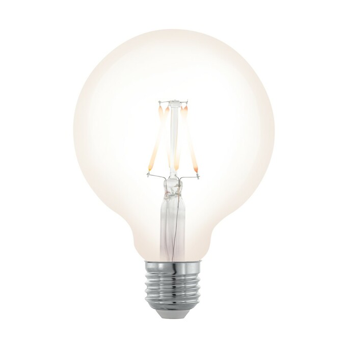 EGLO Лампа светодиодная филаментная диммируемая "Северное сияние" G95, 4W (E27), 2200K, 390lm, прозр