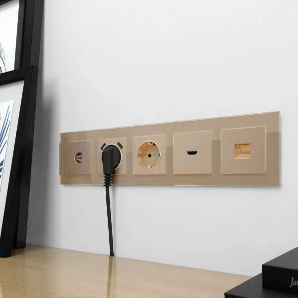 Werkel W1179511  Накладка для розетки USB (шампань)