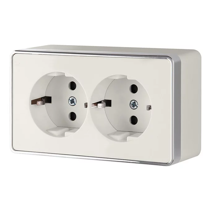 Werkel W5072103  Розетка двойная с заземлением Gallant (слоновая кость)