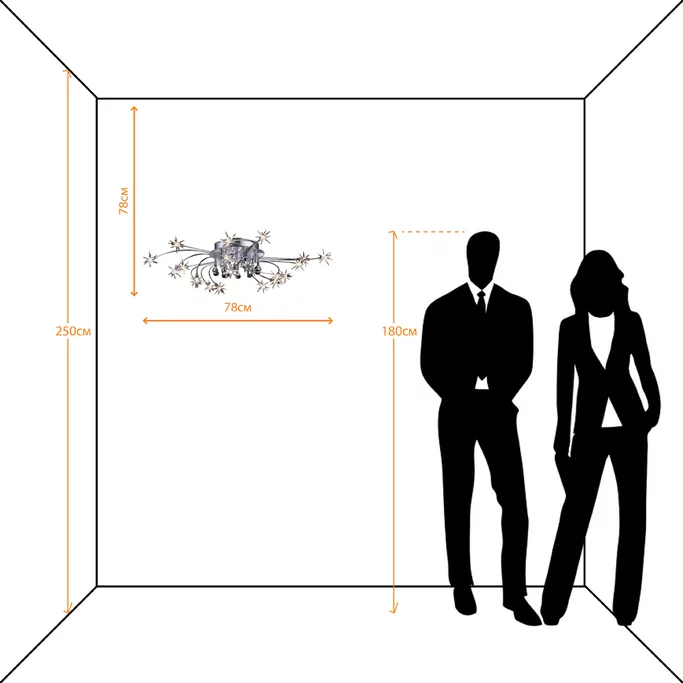 Люстра ARTE CINCIN A3107PL-20-1CC