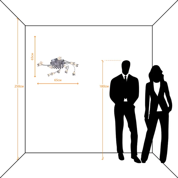 Люстра ARTE CINCIN A3103PL-12-1CC