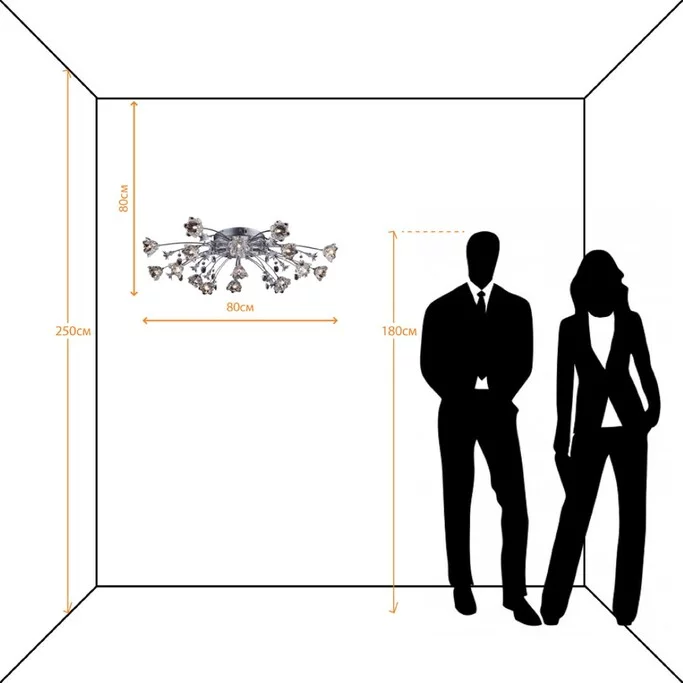 Люстра ARTE CINCIN A3102PL-16-1CC