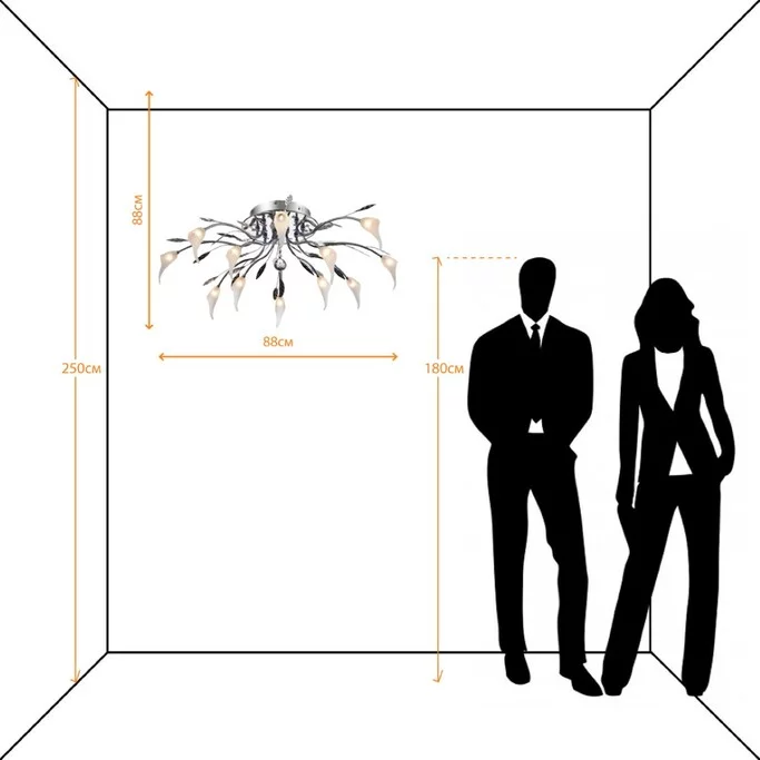 Люстра ARTE CINCIN A3105PL-8-4CC