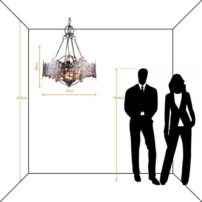 Люстра ARTE CAPITELLO A8857SP-4BG