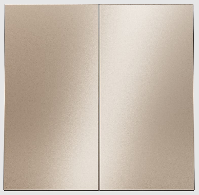 Voltum Клавиши для выключателя переключателя двухклавишного, S70 Metal (платина) VLSM000310