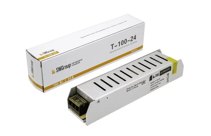 Блок питания T-100-24  24В 100Вт компактный (узкий)