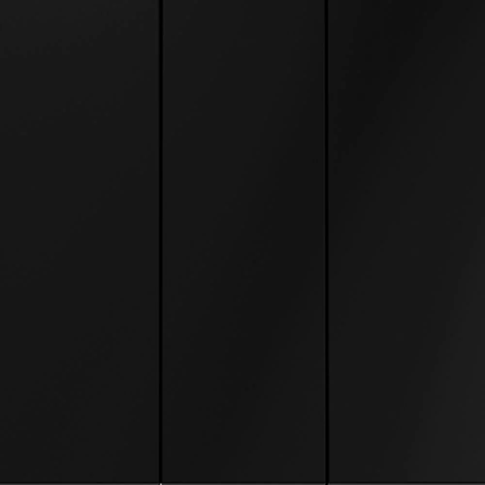 Выключатель встраиваемый VOLTUM S70 трехклавишный 10А, (черный матовый) VLS030108