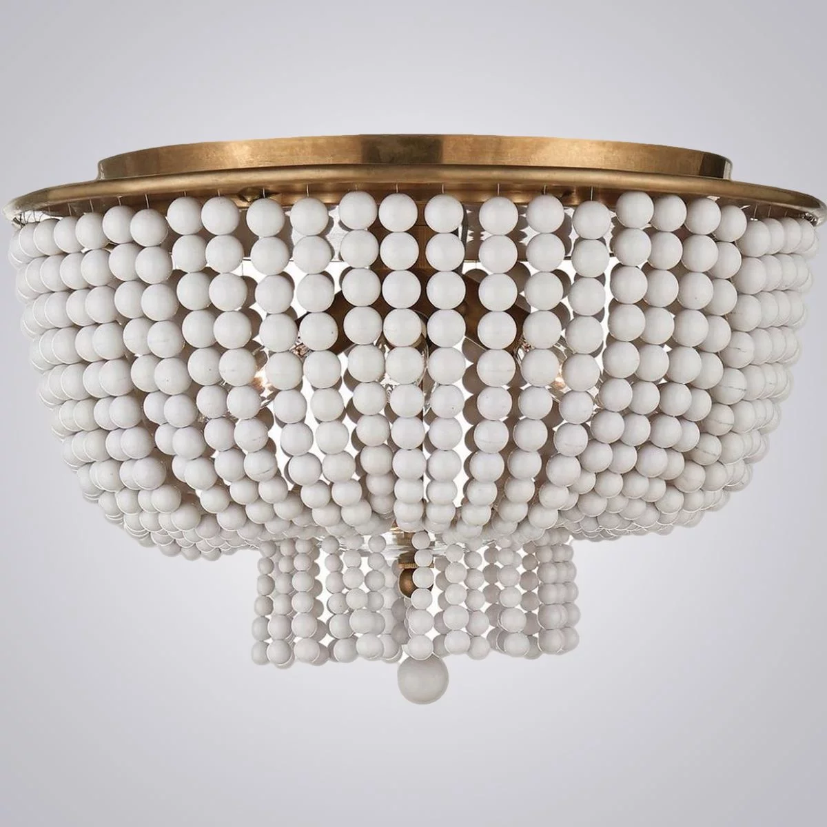 Люстра Jacqueline Clear Flush-Mount Brass By Imperiumloft