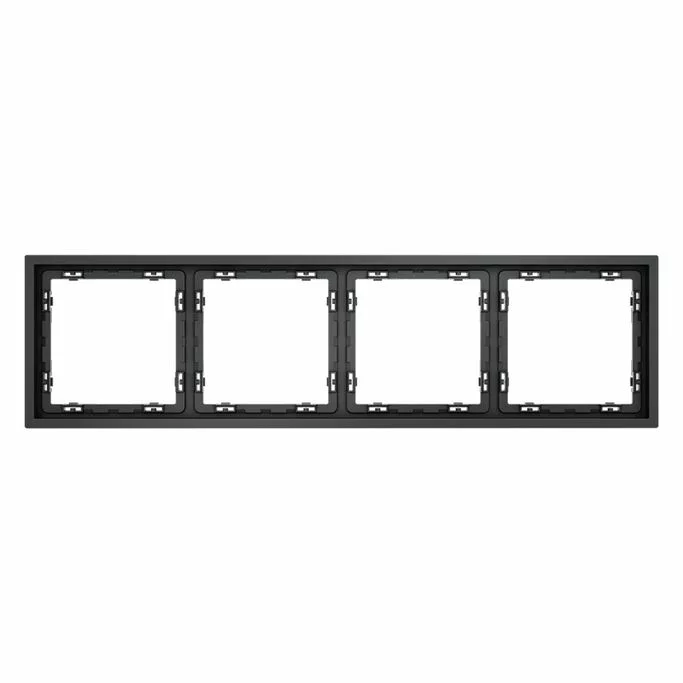 Рамка пластиковая VOLTUM S70 на 4 поста, (графит) VLS100407