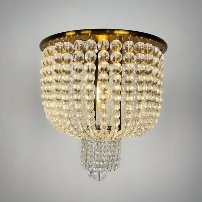 Потолочная Люстра Jacqueline White Sconce Brass By Imperiumloft