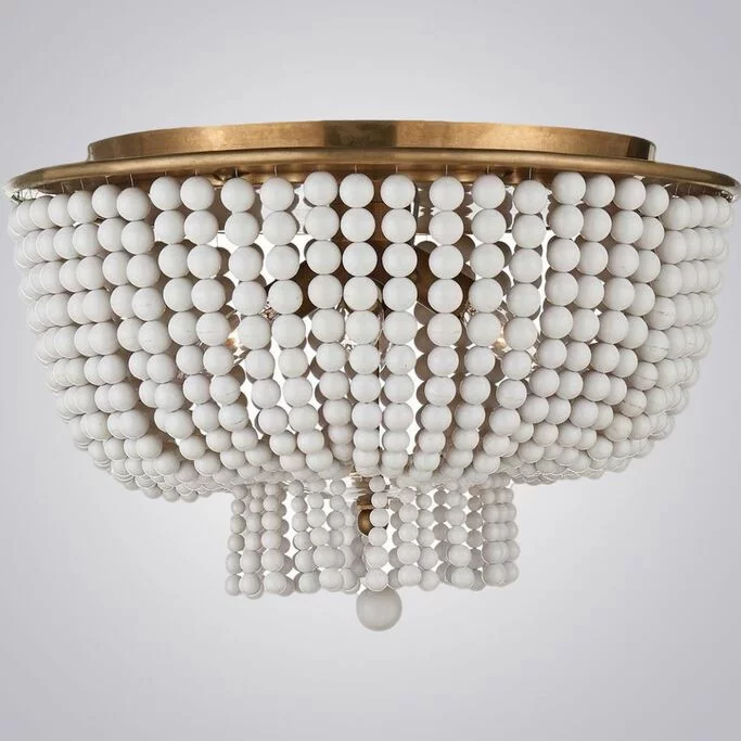 Люстра Jacqueline Clear Flush-Mount Brass By Imperiumloft