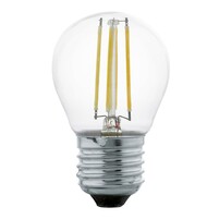 EGLO Лампа светодиодная филаментная G45, 4W (E27), 2700K, 350lm, прозрачный