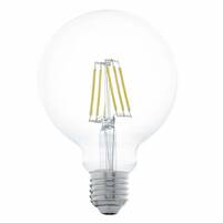 EGLO Лампа светодиодная филаментная  G95, 6W (E27), 2700K, 550lm, прозрачный