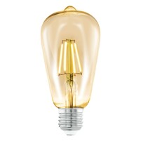 EGLO Лампа светодиодная филаментная ST64, 4W (E27), 2200K, 220lm, янтарь