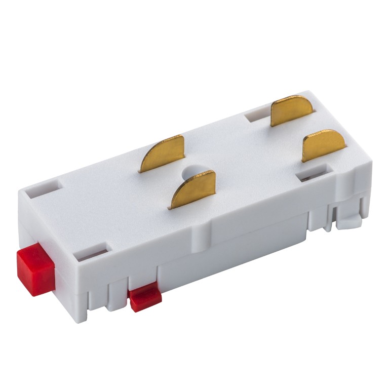 LIGHTSTAR 505106 Соединитель трековый однофазный TETA I-образный БЕЛЫЙ для PRO