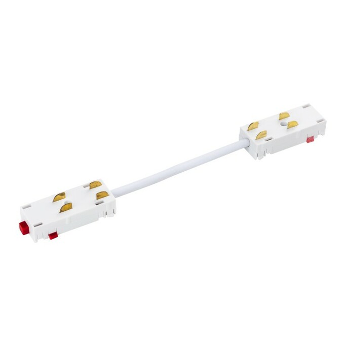 LIGHTSTAR 505156 Соединитель трековый однофазный TETA регулируемый гибкий БЕЛЫЙ для PRO