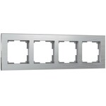 Werkel W0041706  Рамка на 4 поста Aluminium (алюминий)