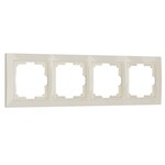 Werkel W0042003  Рамка на 4 поста Snabb basic (слоновая кость)