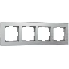 Werkel W0041706  Рамка на 4 поста Aluminium (алюминий)