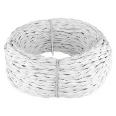 Werkel W6452201  Ретро кабель витой 2х1,5 (белый) 20 м Цена указана за 1 м