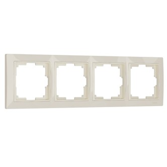 Werkel W0042003  Рамка на 4 поста Snabb basic (слоновая кость)