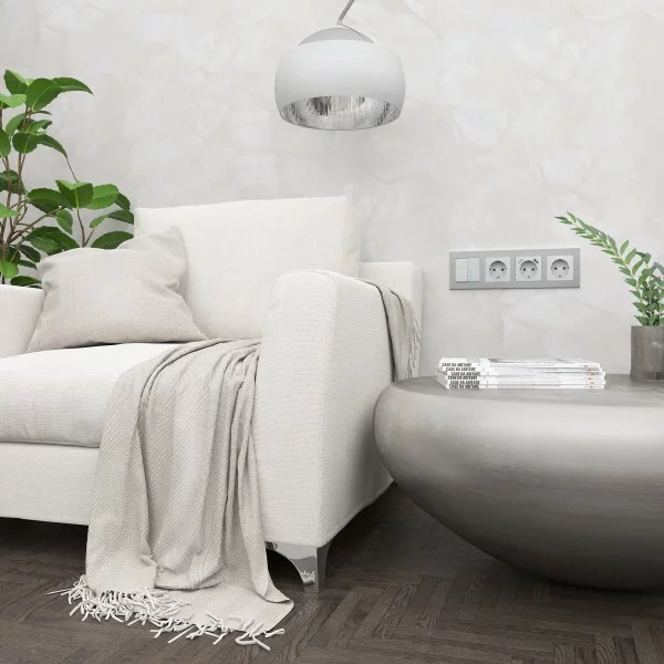 Werkel W0041706  Рамка на 4 поста Aluminium (алюминий)