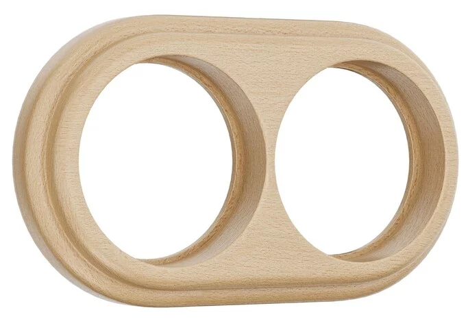 Werkel W0025224  Рамка на 2 поста (светлый бук)